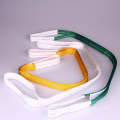 Webbing sling belt for luggage lifting. Manufactured by Naroc Rope Tech. Made in Japan (nylon sling belt)